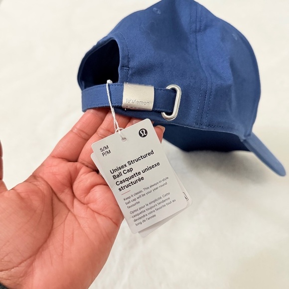Lululemon Athletica Unisex Blue Ball Cap Script